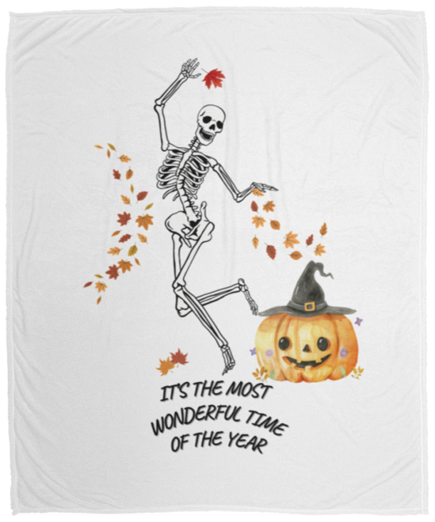 Halloween Skeleton Blanket