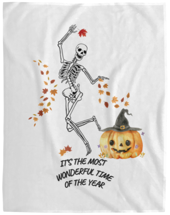 Halloween Skeleton Blanket